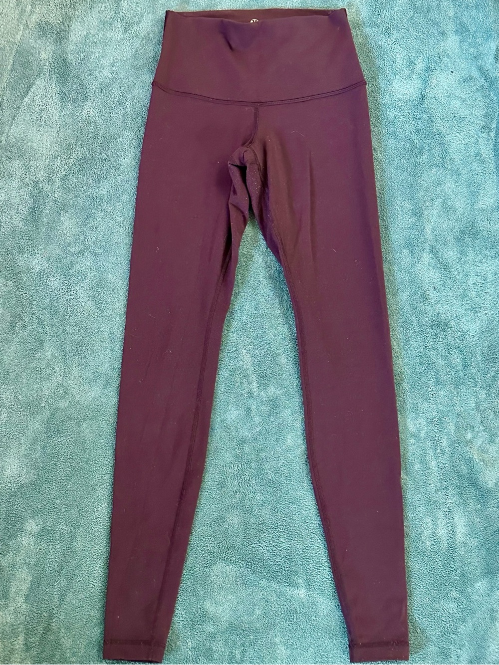 Lululemon Burgundy High Rise Full Length Leggings 32”
